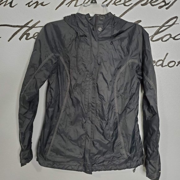 Columbia Omni-Tech Black Rain Coat/Windbreak, S